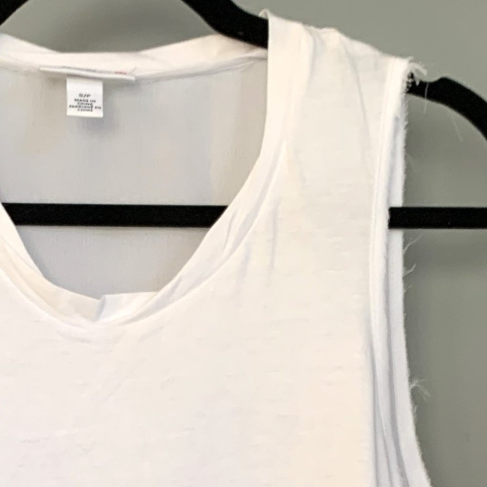 3.1 Phillip Lim for Target Distressed Tank (White) S - Picture 5 of 6
